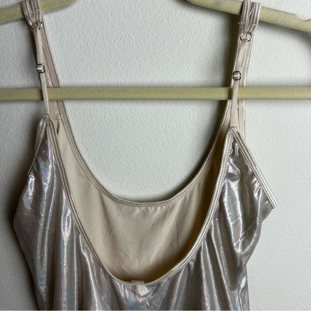 NWT Urban Outfitters Out from Under Crystalline Holigraphic bodysuit size: S - Picture 11 of 15